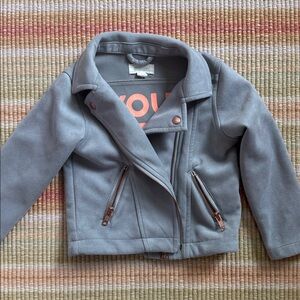 Gymboree Gray Jacket with Orange Accents